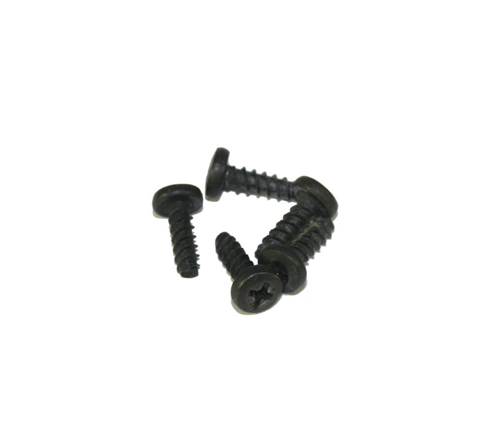 Screws, black, 1/2-inch, pkg of 5