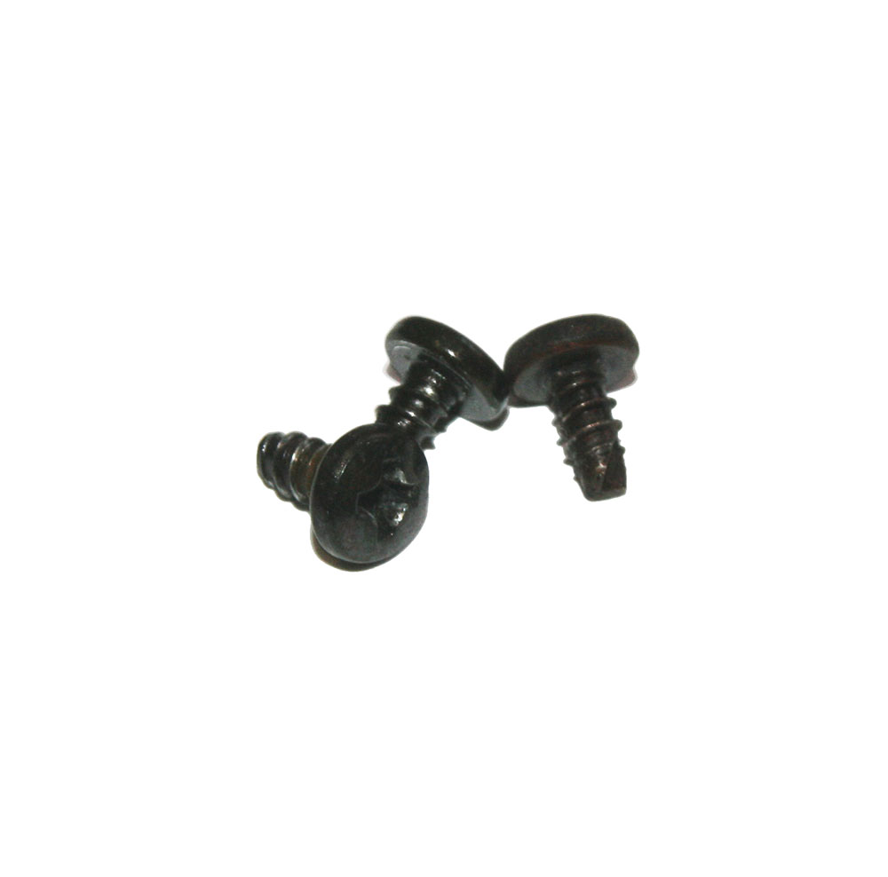 Screws, black, 6mm, set of 3