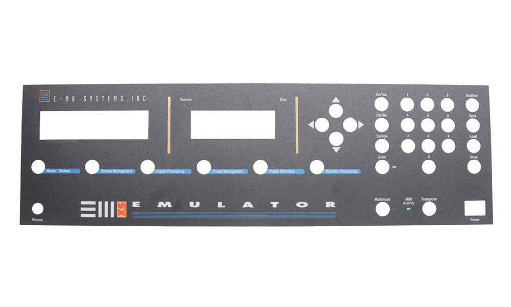 Panel overlay, E-mu EIIIxs